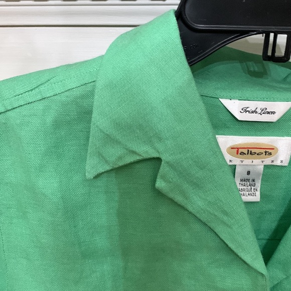 Talbots Irish linen blouse - Picture 2 of 7